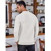image:imageCOOFANDY Mens Knit Polo Shirts Long Sleeve Sweater Polo Lightweight Fashion Casual Collared ShirtsWhite