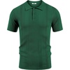 image:imageCOOFANDY Mens Knit Polo Shirts Short Sleeve Button Down Textured Polo Shirt Cuban Guayabera Summer Beach ShirtsDark Green