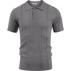 image:imageCOOFANDY Mens Knit Polo Shirts Short Sleeve Button Down Textured Polo Shirt Cuban Guayabera Summer Beach ShirtsDark Grey