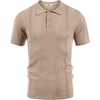 image:imageCOOFANDY Mens Knit Polo Shirts Short Sleeve Button Down Textured Polo Shirt Cuban Guayabera Summer Beach ShirtsKhaki
