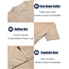image:imageCOOFANDY Mens Knit Polo Shirts Short Sleeve Button Down Textured Polo Shirt Cuban Guayabera Summer Beach ShirtsKhaki