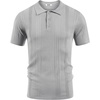 image:imageCOOFANDY Mens Knit Polo Shirts Short Sleeve Button Down Textured Polo Shirt Cuban Guayabera Summer Beach ShirtsLight Grey