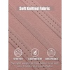 image:imageCOOFANDY Mens Knit Polo Shirts Short Sleeve Button Down Textured Polo Shirt Cuban Guayabera Summer Beach ShirtsPink