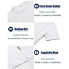 image:imageCOOFANDY Mens Knit Polo Shirts Short Sleeve Button Down Textured Polo Shirt Cuban Guayabera Summer Beach ShirtsWhite