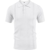 image:imageCOOFANDY Mens Knit Polo Shirts Short Sleeve Button Down Textured Polo Shirt Cuban Guayabera Summer Beach ShirtsWhite