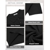 image:imageCOOFANDY Mens Knit Polo Shirts Short Sleeve Casual Textured Polo T Shirt Summer Ribbed Collared Golf ShirtsBlack