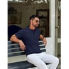 image:imageCOOFANDY Mens Knit Polo Shirts Short Sleeve Casual Textured Polo T Shirt Summer Ribbed Collared Golf ShirtsNavy Blue