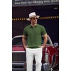image:imageCOOFANDY Mens Knit Polo Shirts Short Sleeve Ribbed Textured Polo Shirt Lightweight Casual Golf Shirts Collared T ShirtArmy Green