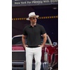 image:imageCOOFANDY Mens Knit Polo Shirts Short Sleeve Ribbed Textured Polo Shirt Lightweight Casual Golf Shirts Collared T ShirtBlack