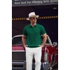 image:imageCOOFANDY Mens Knit Polo Shirts Short Sleeve Ribbed Textured Polo Shirt Lightweight Casual Golf Shirts Collared T ShirtDark Green
