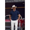 image:imageCOOFANDY Mens Knit Polo Shirts Short Sleeve Ribbed Textured Polo Shirt Lightweight Casual Golf Shirts Collared T ShirtNavy Blue