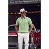 image:imageCOOFANDY Mens Knit Polo Shirts Short Sleeve Ribbed Textured Polo Shirt Lightweight Casual Golf Shirts Collared T ShirtOlive Green