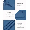 image:imageCOOFANDY Mens Knit Polo Sweater Long Sleeve Polo Collared Sweaters Hidden Button Casual Pullover SweaterA Dark Blue