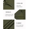 image:imageCOOFANDY Mens Knit Polo Sweater Long Sleeve Polo Collared Sweaters Hidden Button Casual Pullover SweaterArmy Green