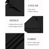 image:imageCOOFANDY Mens Knit Polo Sweater Long Sleeve Polo Collared Sweaters Hidden Button Casual Pullover SweaterBlack