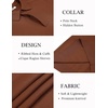image:imageCOOFANDY Mens Knit Polo Sweater Long Sleeve Polo Collared Sweaters Hidden Button Casual Pullover SweaterBrown