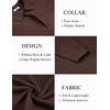 image:imageCOOFANDY Mens Knit Polo Sweater Long Sleeve Polo Collared Sweaters Hidden Button Casual Pullover SweaterCoffee