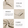 image:imageCOOFANDY Mens Knit Polo Sweater Long Sleeve Polo Collared Sweaters Hidden Button Casual Pullover SweaterLight Khaki