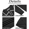 image:imageCOOFANDY Mens Knit Polo Sweater Long Sleeve Polos Lightweight Casual Dress Pullover SweatersBlack  White