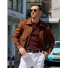 image:imageCOOFANDY Mens Knit Polo Sweater Long Sleeve Polos Lightweight Casual Dress Pullover SweatersCoffee