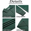 image:imageCOOFANDY Mens Knit Polo Sweater Long Sleeve Polos Lightweight Casual Dress Pullover SweatersDark Green