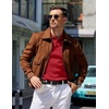 image:imageCOOFANDY Mens Knit Polo Sweater Long Sleeve Polos Lightweight Casual Dress Pullover SweatersRed