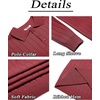 image:imageCOOFANDY Mens Knit Polo Sweater Long Sleeve Polos Lightweight Casual Dress Pullover SweatersWine Red