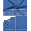 image:imageCOOFANDY Mens Knit Shirt Short Sleeve Button Down Shirts Vintage Casual Summer Beach ShirtsBlue