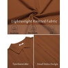image:imageCOOFANDY Mens Knit Shirt Short Sleeve Button Down Shirts Vintage Casual Summer Beach ShirtsLight Brown