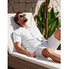 image:imageCOOFANDY Mens Knit Shirt Short Sleeve Button Down Shirts Vintage Casual Summer Beach ShirtsWhite