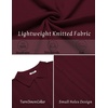 image:imageCOOFANDY Mens Knit Shirt Short Sleeve Button Down Shirts Vintage Casual Summer Beach ShirtsWine Red