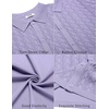 image:imageCOOFANDY Mens Knit Short Sleeve Shirts Button Down Vintage Knitted Polo Shirt Casual Beach Crochet Cable Vacation ShirtLilac Purple