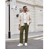 image:imageCOOFANDY Mens Knit Sweatpants Lightweight Open Bottom Casual Pants Drawstring Jogger Yoga Pants with PocketsArmy Green