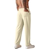 image:imageCOOFANDY Mens Knit Sweatpants Lightweight Open Bottom Casual Pants Drawstring Jogger Yoga Pants with PocketsBeige