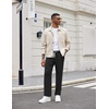 image:imageCOOFANDY Mens Knit Sweatpants Lightweight Open Bottom Casual Pants Drawstring Jogger Yoga Pants with PocketsBlack
