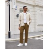 image:imageCOOFANDY Mens Knit Sweatpants Lightweight Open Bottom Casual Pants Drawstring Jogger Yoga Pants with PocketsBrown