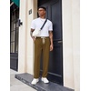 image:imageCOOFANDY Mens Knit Sweatpants Lightweight Open Bottom Casual Pants Drawstring Jogger Yoga Pants with PocketsBrown