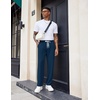 image:imageCOOFANDY Mens Knit Sweatpants Lightweight Open Bottom Casual Pants Drawstring Jogger Yoga Pants with PocketsDark Blue