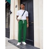 image:imageCOOFANDY Mens Knit Sweatpants Lightweight Open Bottom Casual Pants Drawstring Jogger Yoga Pants with PocketsGreen
