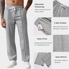 image:imageCOOFANDY Mens Knit Sweatpants Lightweight Open Bottom Casual Pants Drawstring Jogger Yoga Pants with PocketsLight Grey