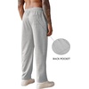 image:imageCOOFANDY Mens Knit Sweatpants Lightweight Open Bottom Casual Pants Drawstring Jogger Yoga Pants with PocketsLight Grey