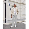 image:imageCOOFANDY Mens Knit Sweatpants Lightweight Open Bottom Casual Pants Drawstring Jogger Yoga Pants with PocketsLight Grey