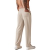 image:imageCOOFANDY Mens Knit Sweatpants Lightweight Open Bottom Casual Pants Drawstring Jogger Yoga Pants with PocketsLight Khaki