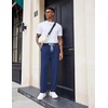 image:imageCOOFANDY Mens Knit Sweatpants Lightweight Open Bottom Casual Pants Drawstring Jogger Yoga Pants with PocketsNavy Blue