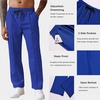 image:imageCOOFANDY Mens Knit Sweatpants Lightweight Open Bottom Casual Pants Drawstring Jogger Yoga Pants with PocketsRoyal Blue