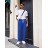image:imageCOOFANDY Mens Knit Sweatpants Lightweight Open Bottom Casual Pants Drawstring Jogger Yoga Pants with PocketsRoyal Blue