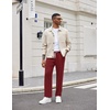 image:imageCOOFANDY Mens Knit Sweatpants Lightweight Open Bottom Casual Pants Drawstring Jogger Yoga Pants with PocketsWine Red