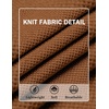 image:imageCOOFANDY Mens Knit TShirts Short Sleeve Crewneck Shirt Casual Textured Pullover TeesBrown