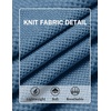 image:imageCOOFANDY Mens Knit TShirts Short Sleeve Crewneck Shirt Casual Textured Pullover TeesGray Blue