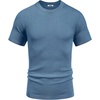 image:imageCOOFANDY Mens Knit TShirts Short Sleeve Crewneck Shirt Casual Textured Pullover TeesGray Blue